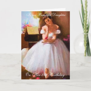 LEÇON DE BALLET 21E CARTE D'ANNIVERSAIRE