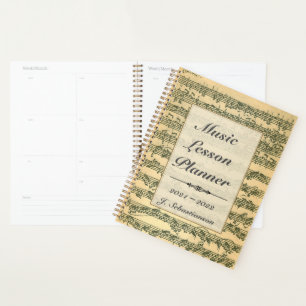 Leçon de musique Bach Manuscript modifiable