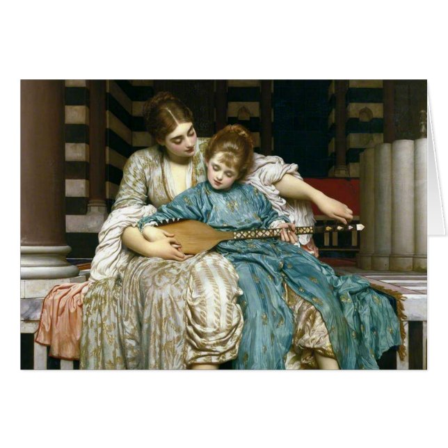 Leçon de musique de Lord Leighton (Devant horizontal)