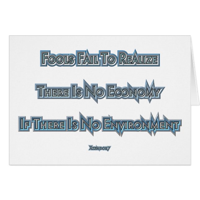 L'économie contre l'environnement (Devant horizontal)