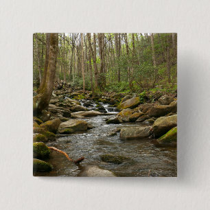 LeConte Creek at Great Smoky Mountains 2 Inch Square Button