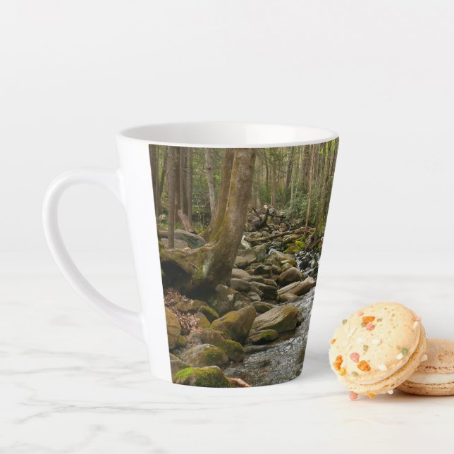 LeConte Creek at Great Smoky Mountains Latte Mug (In Situ)
