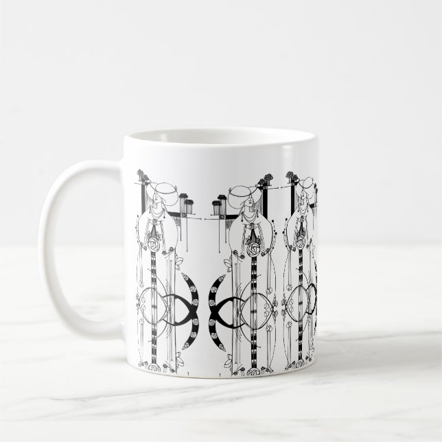 L'écossais Rennie Mackintosh a inspiré la tasse (Gauche)