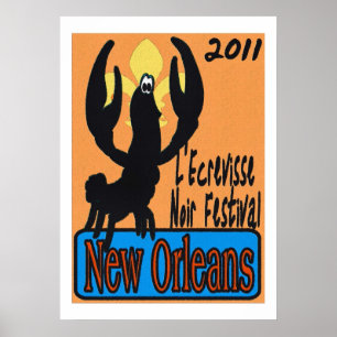 L'écrevisse Noir 2011 New Orleans Poster