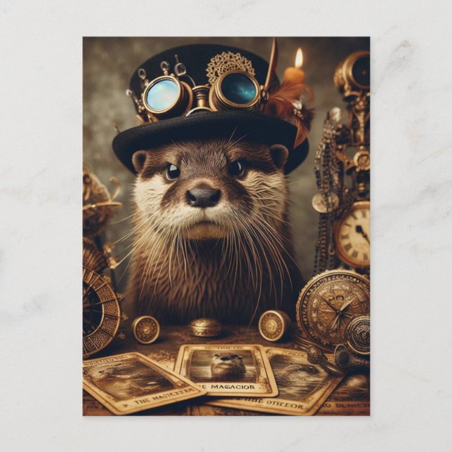 Lecteur de carte Tarot Otter Steampunk (Devant)