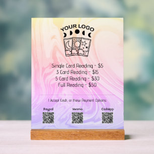 Lecteur professionnel de Tarot Logo Liste de prix