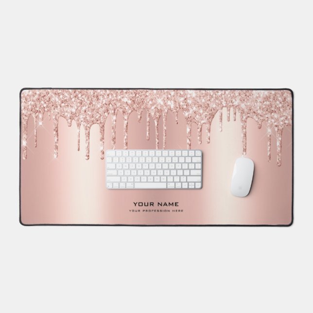 Lecteurs de Parties scintillant rose glam | Nom pe (Clavier et souris)