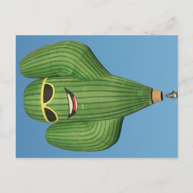 Lecteurs de soleil Cactus Chaud Air Ballotte Carte (Devant)