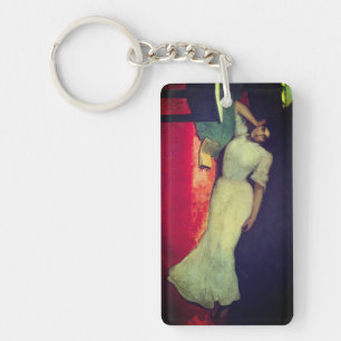 Lectura - by Julio Romero de Torres (1900) Keychain