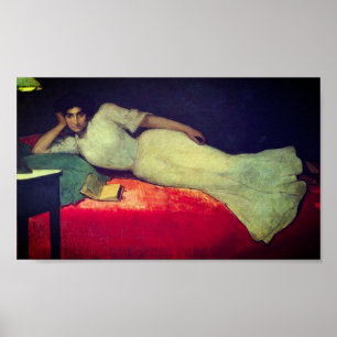 Lectura - by Julio Romero de Torres (1900) Poster
