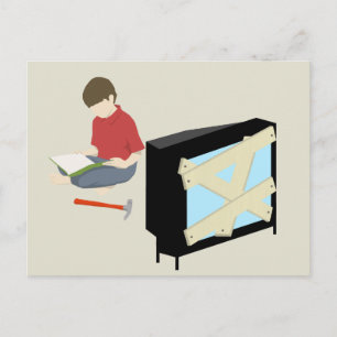 Lecture carte postale