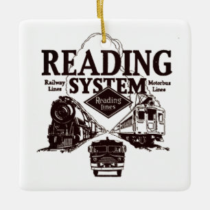 Lecture Chemin de fer Ornement de Noël
