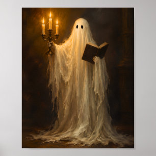 Lecture de fantôme avec décoration gothique vintag
