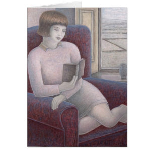Lecture de fille dans le fauteuil 2009