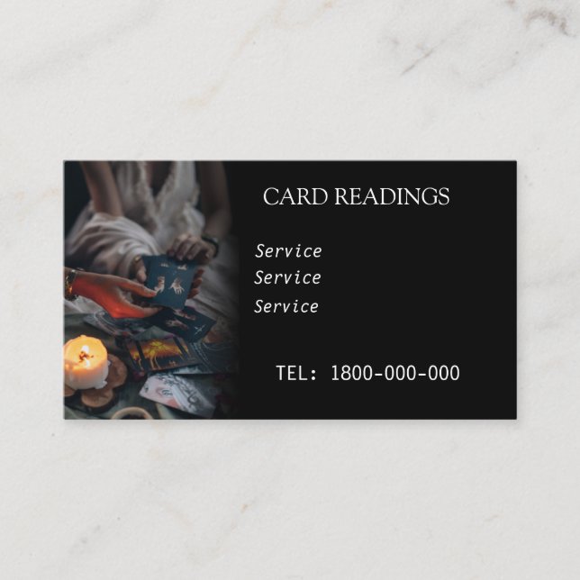 LECTURE DE TAROT CARTE MODIFIABLE (Devant)