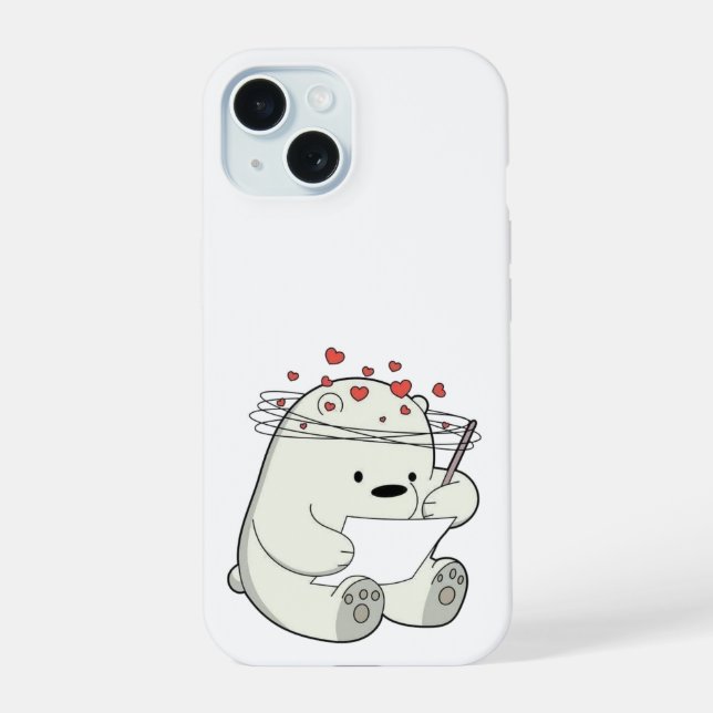 Lecture d'ours Love-Struck - coque iphone de dessi (Verso)