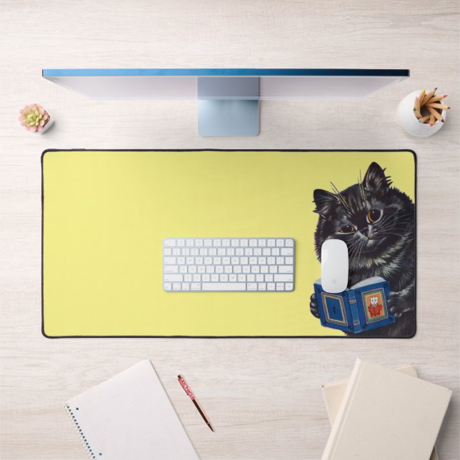 Lecture d'un livre par un chat, Louis Wain (Bureau 1)