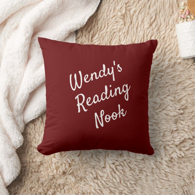 Lecture Nook Cushion, oreiller à lancer rouge et b (Couverture)