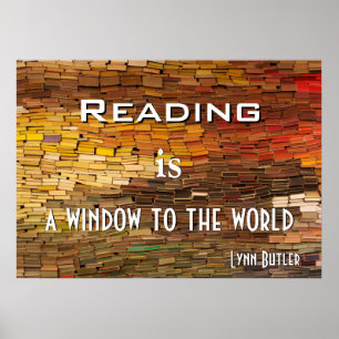 Lecture Stack de livres Poster coloré