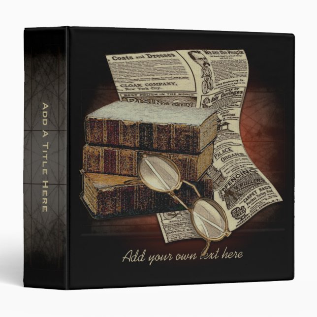 Lecture vintage 1,5" classeur (Devant/Côté)