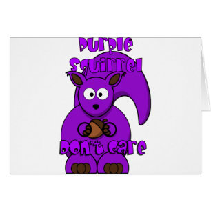 L'écureuil pourpre ne s'inquiètent pas