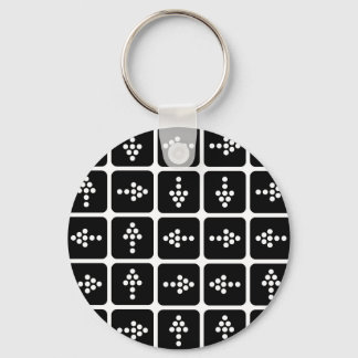 LED Arrow Square Keychain