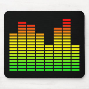 LED Equalizer Panel Funny Mousepad Humour