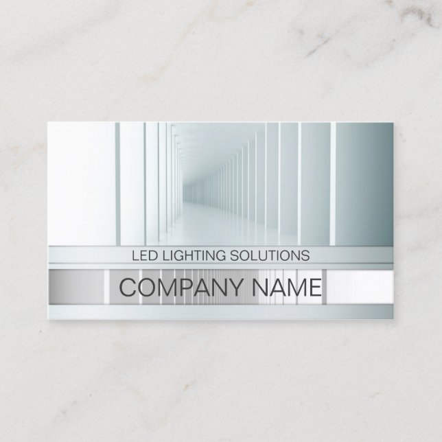 Led Lighting Solutions Perspective View Business Card (Front)