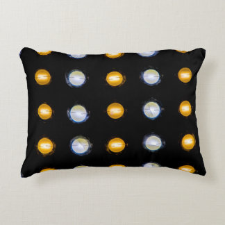 LED lights, closeup abstract background. Accent Pillow