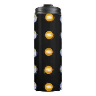 LED lights, closeup abstract background. Thermal Tumbler