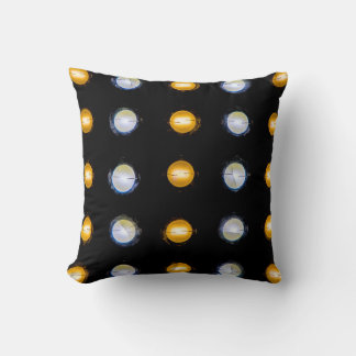 LED lights, closeup abstract background. Throw Pillow