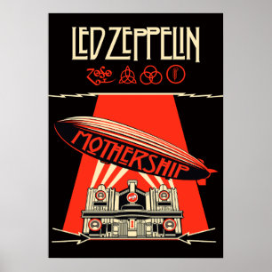 led zeppelin album cover poster