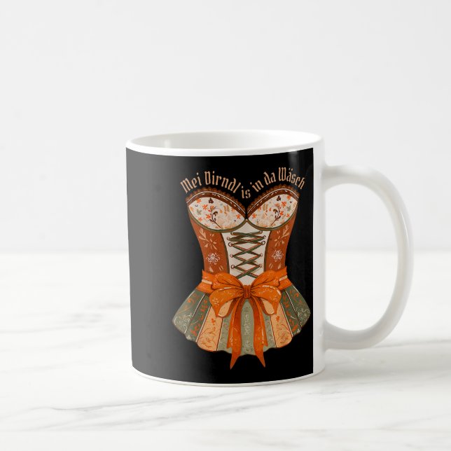 Lederhosen Costume Cute German Bavarian Women  Coffee Mug (Right)
