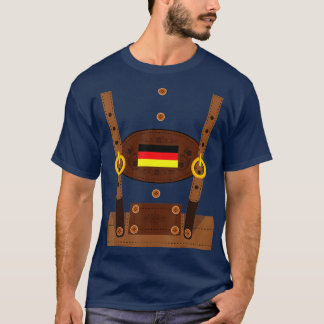 Lederhosen Funny Oktoberfest Germany Costume T-Shirt