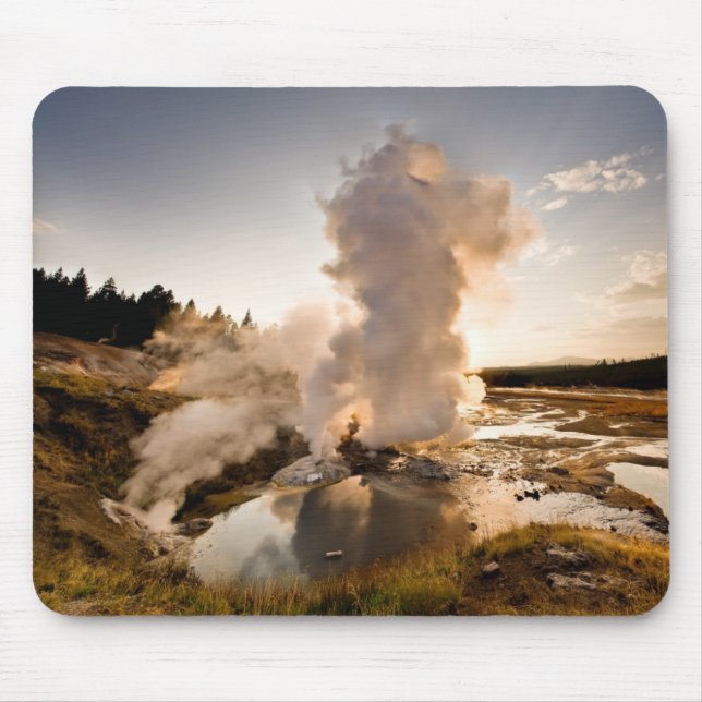 Ledge Geyser, Norris Geyser Basin Mouse Pad (Front)