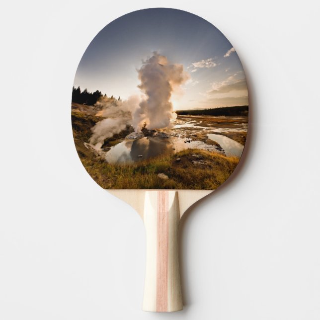 Ledge Geyser, Norris Geyser Basin Ping Pong Paddle (Front)