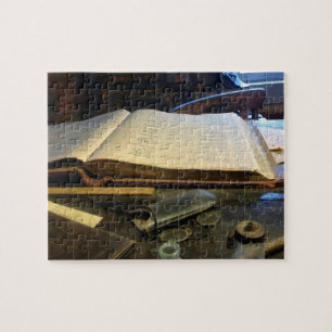 Ledger and Eyeglasses Jigsaw Puzzle