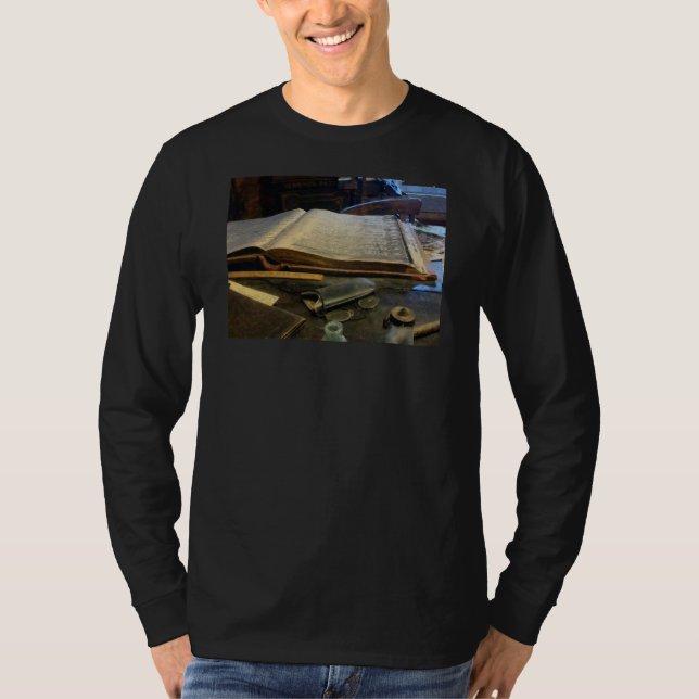 Ledger and Eyeglasses T-Shirt (Front)