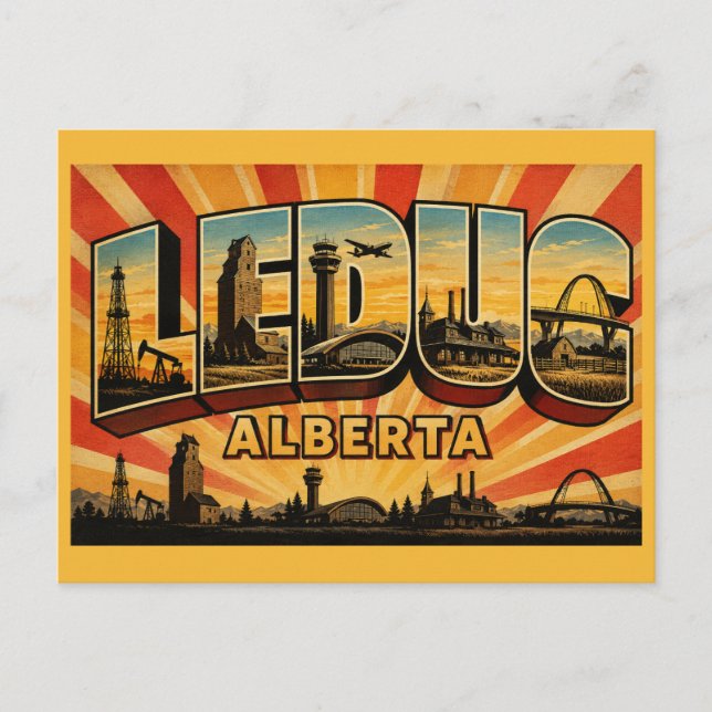 Leduc Alberta Industrial Base Postcard (Front)