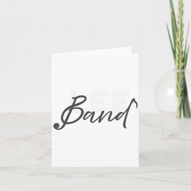 Lee Band Booster New Logo Red Only  Card (Front)