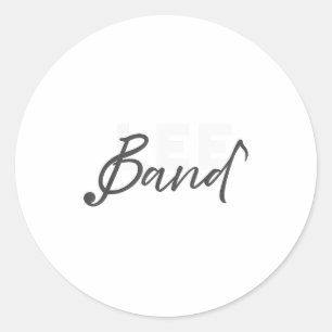 Lee Band Booster New Logo Red Only  Classic Round Sticker