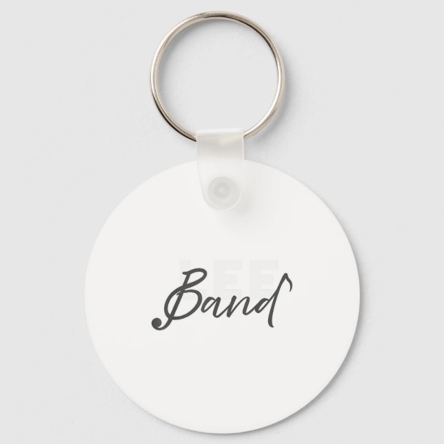 Lee Band Booster New Logo Red Only  Keychain (Front)