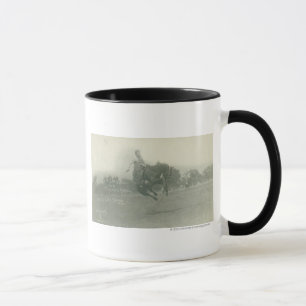 Lee Caldwell riding Flying Devil. Mug