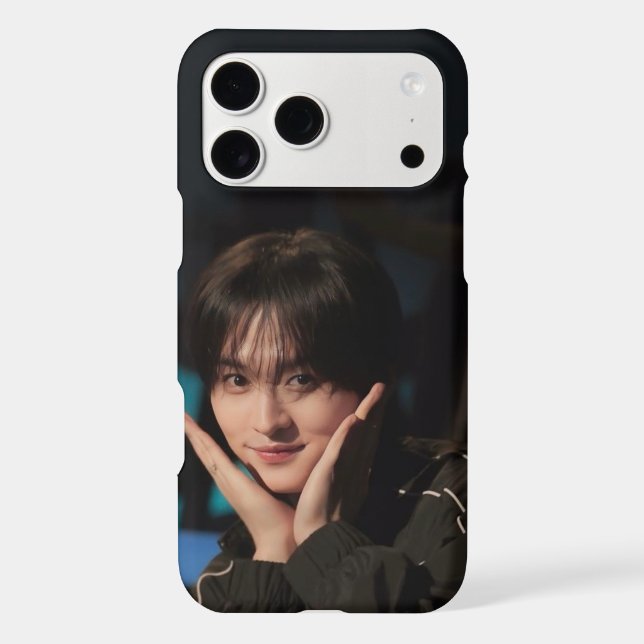Lee Know: Adorable Aegyo Finger Hearts Phone Case (Back)