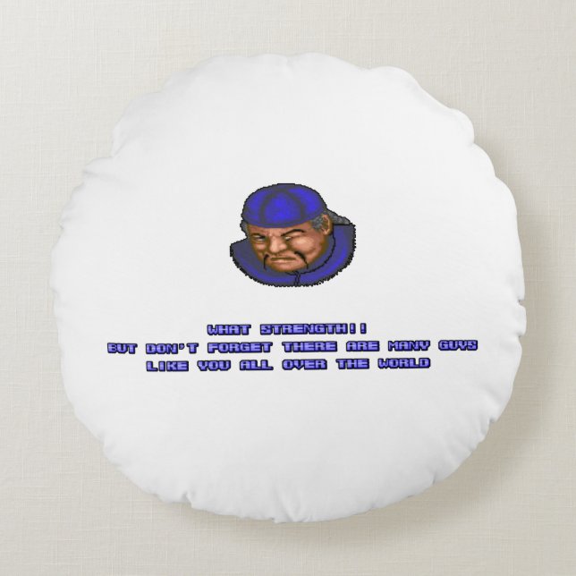 Lee KO'ed Round Pillow (Front)