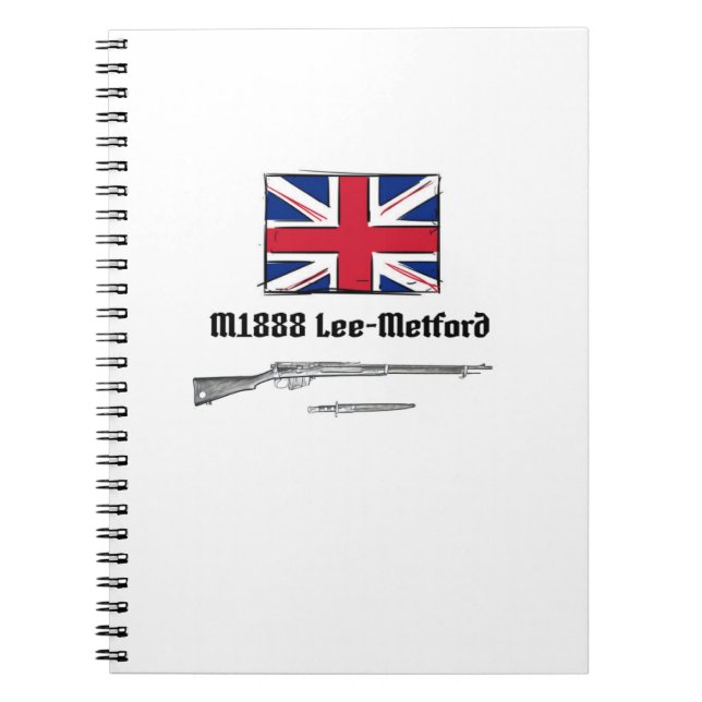 Lee Metford P1888 Rifle British  Notebook (Front)