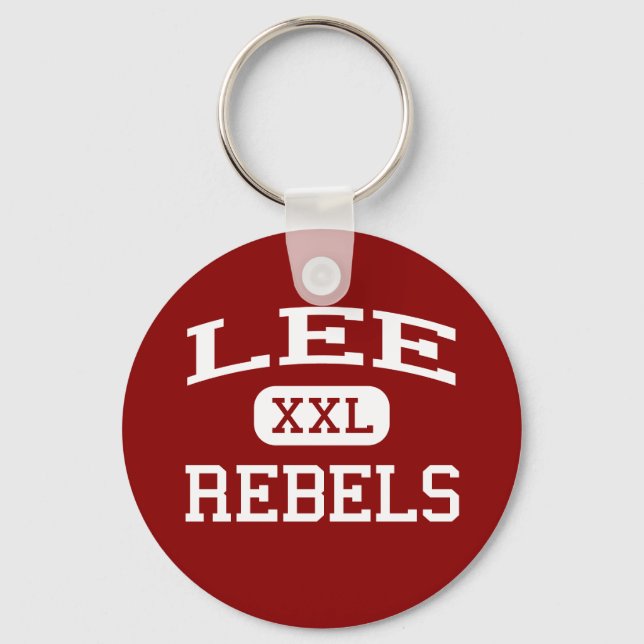 Lee - Rebels - Lee High School - Midland Texas Keychain (Front)