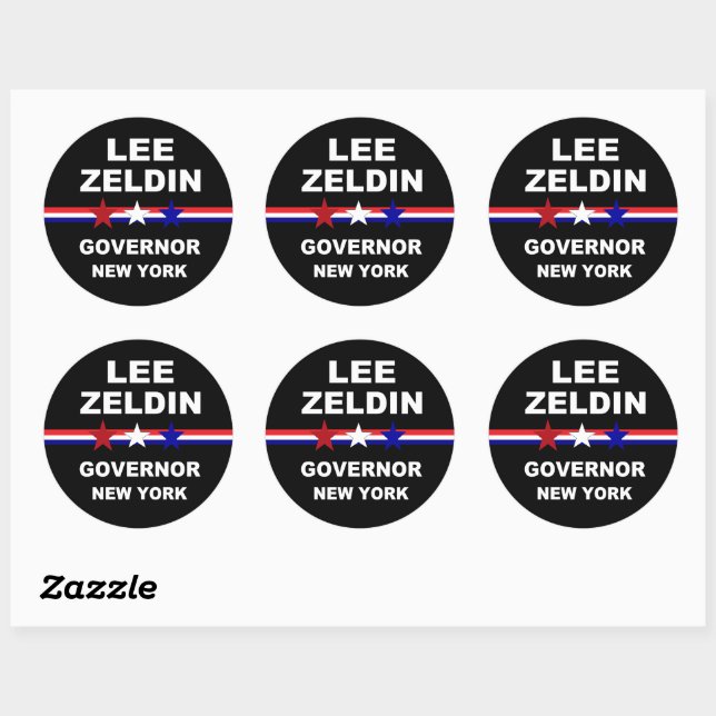 Lee Zeldin Governor New York 2022 Classic Round Sticker (Sheet)