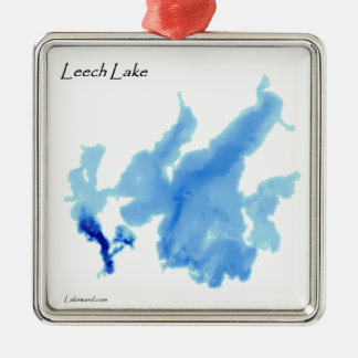 Leech Lake In Depth Metal Ornament