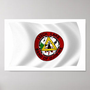 Leech Lake Reservation Flag Poster Print